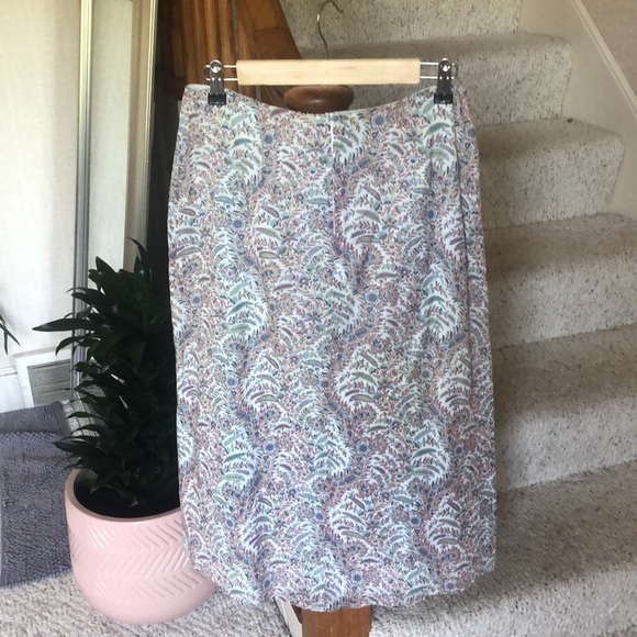 Maxou Vintage Cotton Boho Paisley Midi Skirt - Picture 6 of 10